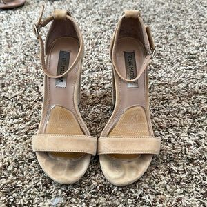 Steve Madden Tan Suede Heels